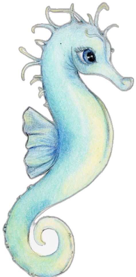 Seahorse Art Painting, Seahorses Drawings, Seahorse Drawing Simple, Seahorses Illustration, Cute Seahorse Drawing, Seahorse Paintings, Sea Creatures Drawings, Seahorse Drawings, Draw Seahorse