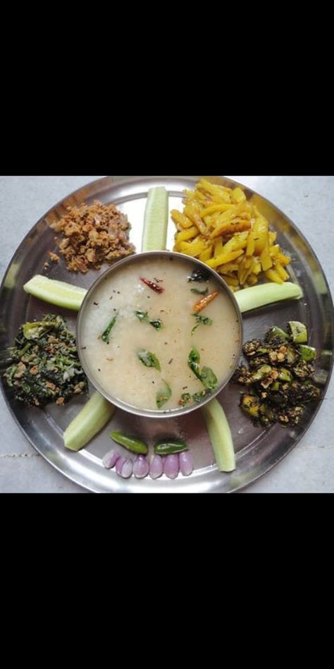 Pakhala divas# popular odia cuisine # Odia Cuisine, Odia Food, Non Veg Food, Veg Food, Veg Dishes, Non Veg, Bridal Gold Jewellery, Gold Jewellery, Food To Make