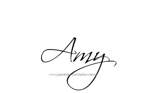 Amy Tattoo Name, Amy Tattoo, Amy Daws, Amy Name, Lifeline Tattoos, Emily Name, Tattoo Name Fonts, Tatoo Styles, Tattoo Design Name