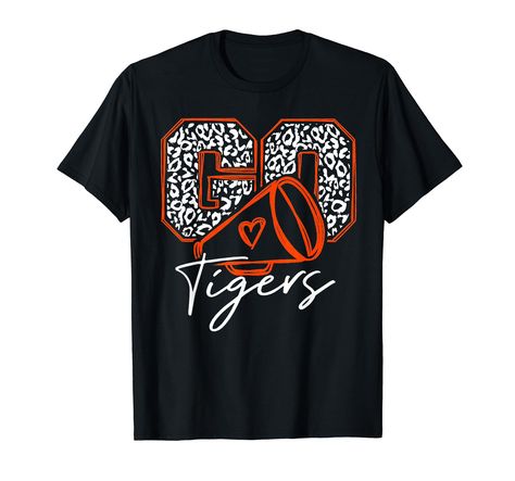 PRICES MAY VARY. The perfect present for any girl whose pride runs deep and loves playing for the Tigers sports team in School, College or University. Cute trendy idea for a Mother, Grandma, Aunt or Sister that's their biggest number one fan to cheer them on. If you've got School Spirit for your Tigers Team then this cute sports fan heart design is for you. A great gift for mom that has pride and loves watching her children play football, basketball, baseball or any school sports. Lightweight, C Football Spirit, Tiger Team, Tiger Football, School Spirit Shirts, Cheer Shirts, Spirit Shirts, Children Play, Football T Shirt, Football Tees