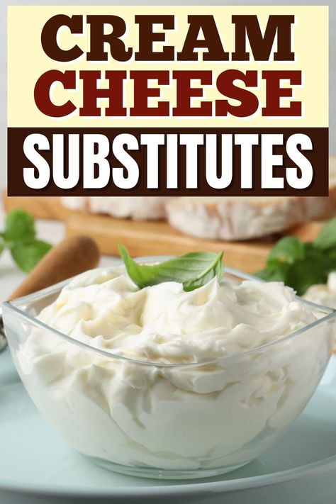 When you don't have any in the fridge, try these cream cheese substitutes! From sour cream to yogurt to cottage cheese, these are the best alternatives to use. Substitute For Cream Cheese, Cottage Cheese Cream Cheese, Ingredients Substitutions, Lactose Free Cottage Cheese, Cottage Cheese Sour Cream, Cream Cheese Substitute, Cream Cheese Spread Recipes, Healthy Cream Cheese, Make Sour Cream