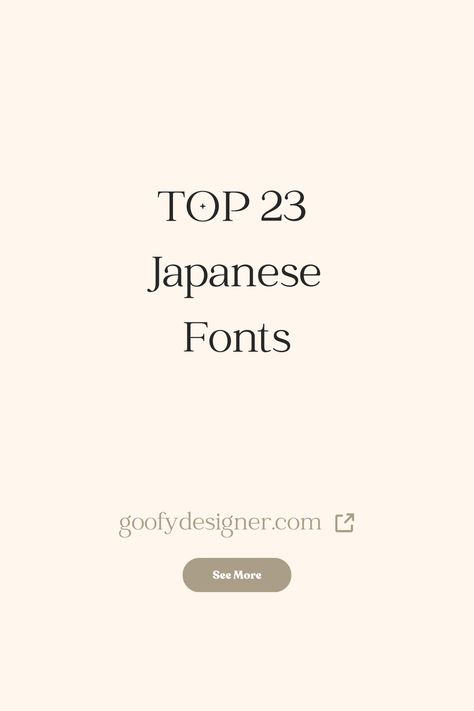 Find out the best Japanese fonts out there. Check out my article where you’ll find amazing font inspiration for Japanese fonts. #fonts #fontideas #fontinspiration #bestfonts #japanesefonts Japanese Like Font, Japanese Inspired Graphic Design, Asian Style Font, Japanese Menu Ideas, Japanese Font Style, Japan Font Design, Japanese Logo Minimalist, Japanese Font Tattoo, Japanese Font Design