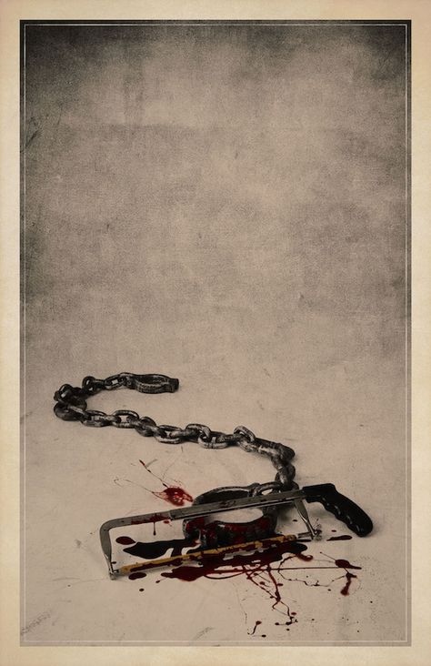 Iconic Props From Popular Horror Movies Celebrated In Dark, Minimalist Posters - DesignTAXI.com Saw Series, Jigsaw Saw, Saw Film, Guess The Movie, Amoled Wallpapers, Horror Posters, Horror Movie Art, Poster Series, Horror Movie Posters