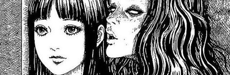 Tomie Banner, Tomie Header, Junji Ito Banner, Goth Twitter Header, Junji Ito Header, Tomie Twitter Header, Tomie Junji Ito Banner, Junji Ito Twitter Header, Junji Ito Banner Gif