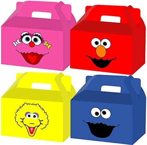 Ships within 24 Hours or Less! Buy This Product Form Our Website For Your Amazing Party! Set of 16 Sesame Elmo Party Treat Boxes Birthday Party Supplies Kids Adults for Elmo Party Supplies Shop at https://www.homepartyking.com/product/set-of-16-sesame-elmo-party-treat-boxes-birthday-party-supplies-kids-adults-for-elmo-party-supplies Elmo Party Favors, Elmo Decorations, Elmo Party Decorations, Elmo Birthday Cake, Elmo Birthday Party, Decor Birthday Party, Sesame Street Birthday Party, Elmo Party, Sesame Street Party