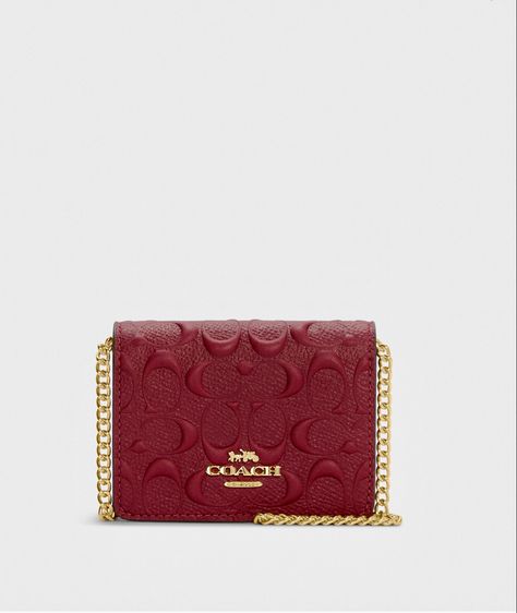 Red Luxury, Purse Collection, Luxury Wallet, Mini Wallet, Cherry Red, Leather Mini, Purse Wallet, Purses And Handbags, Wallets