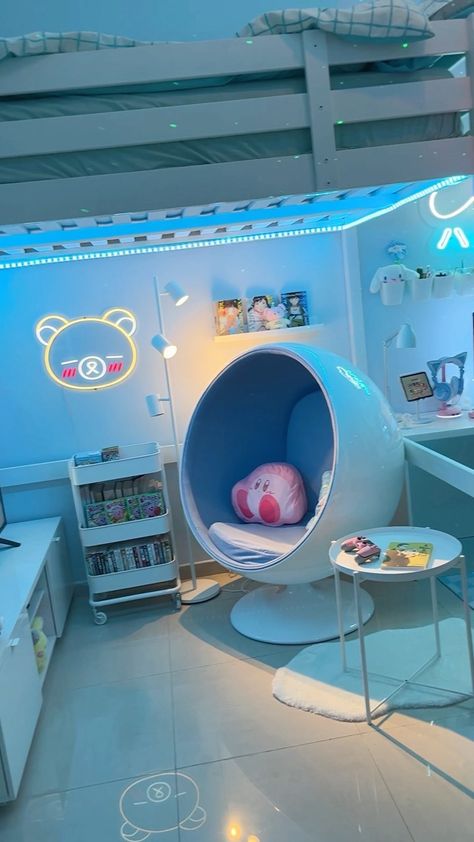 Cartoon Room Ideas, Cute Game Room, Cosplay Room, Room Set Up Ideas, Anime Room Aesthetic, Room Ideas Cute, Bedroom Ideas Baddie, Gaming Room Ideas, Baddie Bedroom