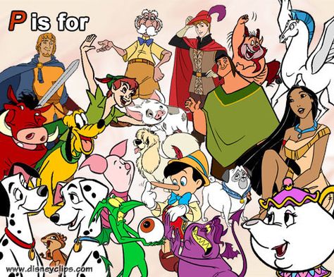 Captain Phoebus, Disney Character Names, Animals Name List, Teapot Drawing, Disney Characters Images, Disney Alphabet, Mrs Potts, Peter Pan And Tinkerbell, The Emperor's New Groove