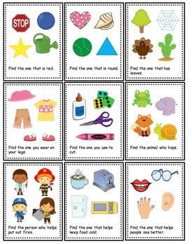 Feature And Function Task Cards 429 Communication And Language Activities, Receptive Language Activities, Speech Therapy Worksheets, Task Cards Free, Preschool Speech Therapy, Community Helpers Preschool, Language Therapy Activities, Speech Therapy Games, Speech Language Activities