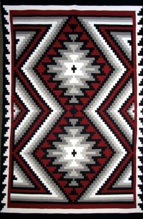 Native American Crochet, Native American Crochet Patterns, Crocheting Blanket, Native American Quilt, American Crochet, Navajo Pattern, Navajo Weaving, Native American Patterns, Crochet Bedspread Pattern