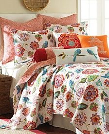 Jacobean Floral, Orange Bedding, Bedroom Oasis, Quilted Bedspreads, Mattress Brands, Twin Quilt, Space Furniture, Reversible Quilt, Quilt Set