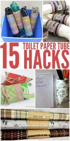 15 Amazingly Clever Toilet Paper Tube Hacks                                                                                                                                                     More Toilet Paper Roll Art, Toilet Roll Craft, Paper Towel Tubes, Rolled Paper Art, Toilet Paper Tube, Toilet Paper Crafts, Crazy House, Education Activities, Toilet Paper Roll Crafts