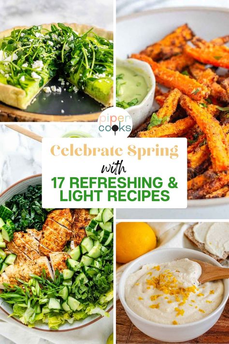 As spring winds down and summer approaches, savor the last taste of the season with these light and refreshing recipes! From fluffy strawberry muffins for a breezy brunch to vibrant salads bursting with fresh flavors, this collection offers 17 delicious ideas to enjoy the best of seasonal ingredients.  Say hello to sunshine on a plate with a savory pea quiche, perfect for a light lunch or weekend gathering. Pea Quiche, Spring Breakfast Recipes, Mediterranean Chicken Orzo, Slow Cooker Mediterranean Chicken, Quick Easy Chicken Dinner, Slow Cooker Mediterranean, Refreshing Spring Recipes, Sun Dried Tomato Pasta, Spring Breakfast