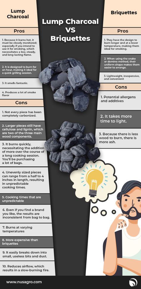 √ Which is better Lump Charcoal or Briquettes? -Nusagro Lump Charcoal, Wood Charcoal, Charred Wood, Advantages And Disadvantages, Which Is Better, Raw Wood, We Need, Things To Come, Good Things