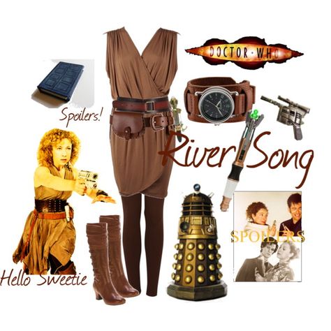 River Song River Song Outfit, River Song Costume, Doctor Who River Song, River Song Cosplay, Doctor Who Costume, Who Costume, Doctor Who Outfits, Comic Con Costumes, Nerd Fashion