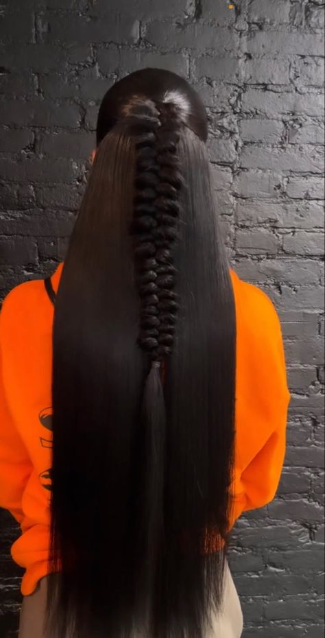 Weave Ponytail Hairstyles, Sleek Ponytail Hairstyles, Weave Ponytail, Birthday Hairstyles, Quick Weave Hairstyles, Protective Hairstyles Braids, Dope Hairstyles, Hair Ponytail Styles, Hair Laid