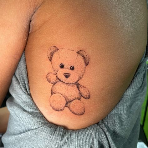 Childhood stuffed animal!! Absolutely in loveeeee with this whole idea and lil Bobo the teddy bear!🥹🧸 Bear Tattoo, I Tattoo, Stuffed Animal, Teddy Bear, Tattoos, Animals