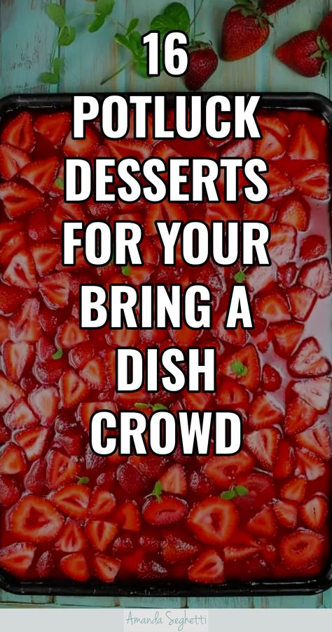 Potluck Deserts, British Dessert Recipes, Easy Desserts For A Crowd, Potluck Recipes Dessert, Easy Potluck Desserts, Summer Potluck Dishes, Church Potluck Recipes, Best Potluck Dishes, Family Reunion Food