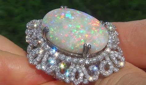 Opal Australia, Friendship Ring, Diamond Fashion Jewelry, Estate Ring, Diamond Wedding Jewelry, Opal Wedding Rings, Coober Pedy, Magical Jewelry, Jewelry Wedding Rings