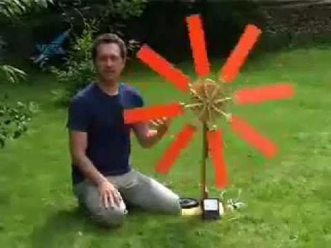 Diy Windmill For Electricity, Diy Wind Mill How To Build, Homemade Windmill, Mini Windmill, Homemade Generator, Uk Video, Wind Mill, Car Alternator, Free Energy Generator