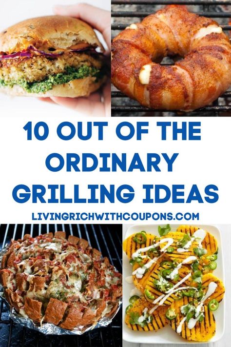 Switch things up and wow family and friends at your next BBQ with one of these 10 Out of the Ordinary Grilling Ideas!  #outoftheordinarygrillingrecipes #grillingideas #grilling Lunch Grill Ideas, Sunday Dinner Grilling Ideas, Cheap Grilling Ideas, Unique Grilling Recipes, Sunday Grill Dinner Ideas, Grilled Lasagna, Grilled Food Ideas, Unique Grilling Ideas, Fall Grilling