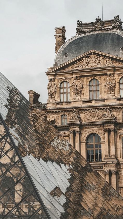 Paris Aestethic Wallpaper, Aesthetic Architecture Wallpaper Iphone, Louvre Museum Aesthetic Wallpaper, Paris Landscape Aesthetic, Paris Buildings Aesthetic, Traveling Pictures, Architecture Photography Buildings, Blinding Lights, Building Aesthetic