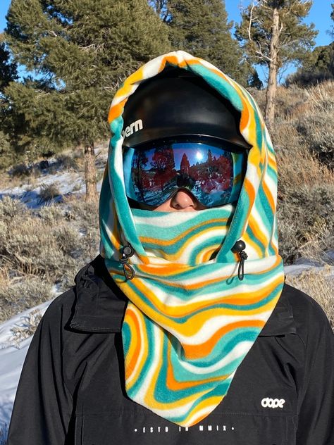 Snowboarding Fits, Snowboards Design, Ski Helmet Cover, Hood Balaclava, Ski Hood, Ski Balaclava, Chilly Weather Outfits, Snowboarding Tips, Snow Fits