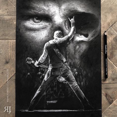 Metallica - James Hetfield -Skull - pencil drawing made by Robert Lee Jordan Metallica James Hetfield, Metallica Tattoo, James Metallica, Lee Jordan, Metallica Art, Rock Tattoo, Canvas Wall Art Living Room, Rock N Roll Art, Heavy Metal Art