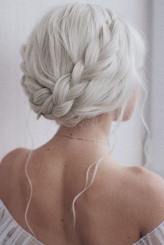 Wedding Hairstyles For Long Hair From Ulyana Aster ★ wedding hairstyle from ulyana aster white hair braided crown with loose curls Braided Crown, Braided Crown Hairstyles, Wedding Hair Trends, Peinados Recogidos, Best Wedding Hairstyles, Chique Outfits, Trendy Wedding Hairstyles, Wedding Hairstyles Updo, Wedding Hairstyle