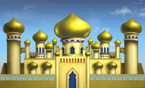 Stock: Aladdin Arabian Palace backdrop by Greyfaerie4 on DeviantArt Alladin Castle, Aladin Castle, Princess Jasmine Castle, Agrabah Palace, Aladdin Castle, Aladdin Palace, Arabian Castle, Jasmine Castle, Aladin Disney