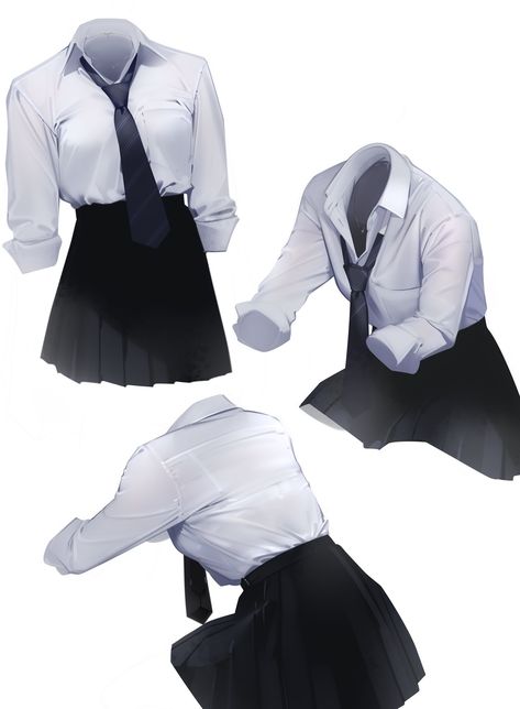 Shirt Lighting Reference, Anime Blouse Reference, Shading Clothes Reference, Tucked Shirt Drawing Reference, White Shirt Reference, Button Up Shirt Reference, T Shirt Drawing Reference, Shirt Drawing Women, Dress Shirt Reference