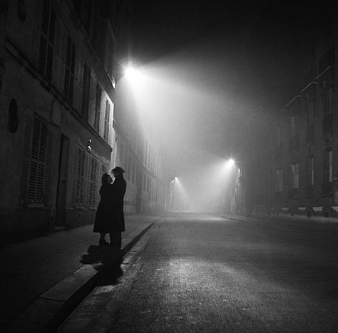 Foggy Street, France November, Street At Night, Image Archive, Paris At Night, November 1, Night Art, Photographic Paper, Belle Epoque