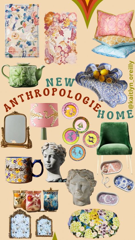 Eclectic Travel Decor, Anthropologie Home Decor Inspiration Bedroom, Feminine Eclectic Decor, Boho Grand Millennial Decor, Anthropologie Home Decor Inspiration Living Room, Anthropology Aesthetic Home, Anthro Living, Anthropologie Inspired Home, Anthropologie Home Aesthetic