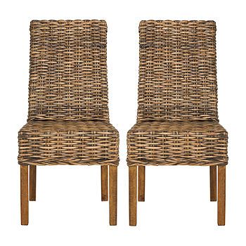 Sanibel Dining Collection 2-pc. Side Chair, Color: Brown - JCPenney Coastal Chic Style, Clean Decor, Bohemian Room, Wicker Dining Chairs, Dining Nook, Woven Rattan, Creative Home Decor, Best Interior Design, Formal Living Rooms