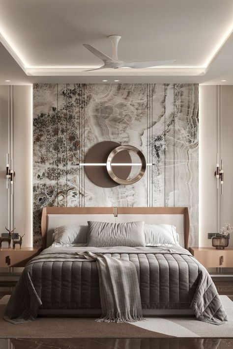 Simplicity meets style with these minimalist bedroom ideas. Learn how to achieve a clutter-free and serene space Luxury Rustic Bedroom, Simple Bedroom Makeover, Marble Architecture, Suite Room Hotel, Bedroom Makeover Ideas, Minimalist Bedroom Ideas, Texture Marble, Fancy Bedroom, Elegant Living Room Decor