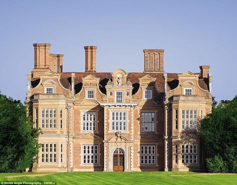 The Lord Mayor of London's 17th century country mansion has been put on the market for £45million - but it still needs another £10million to turn it into a home. Swakeleys House, a Grade I listed Jacobean building set among 25 acres, was originally built for Sir Edmund Wright as a palatial retreat within easy reach of the City of London. Jacobean Architecture, Samuel Pepys, Manor Homes, Country Mansion, English Houses, English Architecture, English Manor Houses, Stately Homes, English Manor