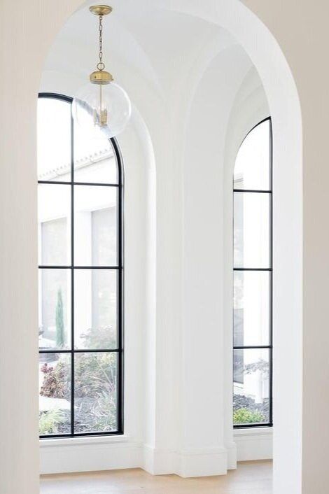 Home Entry, Mcgee Home, Estate Design, Project Board, Design Board, Room Planning, Arched Windows, Studio Mcgee, Salon Decor