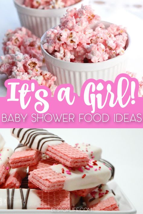 Baby Girl Shower Centerpieces, Baby Shower Finger Food Ideas, Pink Baby Shower Food, Baby Shower Recipes, Cheap Baby Shower Ideas, Baby Shower Food Easy, Minney Mouse, Diy Baby Shower Ideas, Recipes For Baby