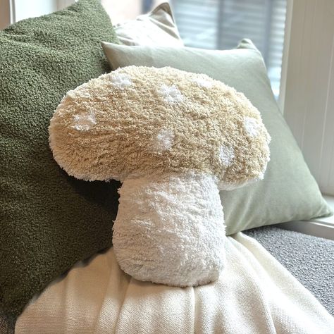 PRICES MAY VARY. 【DESIGN】: Introducing our Mushroom Throw Pillow, the perfect addition to any nature lover's home decor! This unique pillow in the shape of a mushroom is sure to add a touch of woodland magic to your living space. Choose from 4 available colors! 【MATERIAL】: Features a soft and plush tufted top, with cotton blend fabric backing. This pillow is not only comfortable to rest on, but also designed to last. It measures 15 x 15 inches, making it the perfect size for a cozy nap or as an Mushroom Room Decor, Bed Couch Living Room, Mushroom Pillow, Cottagecore Bedroom, Forest Room, Floral Comforter Sets, Couch Living Room, Floral Comforter, Unique Pillow