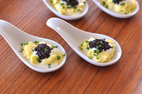 Caviar with Soft Scrambled Eggs Recipe | D'Artagnan Soft Scrambled Eggs, Pantry Gifts, Truffle Mushroom, Caviar Recipes, Creamy Scrambled Eggs, Scrambled Eggs Recipe, Truffle Butter, Wagyu Beef, Angus Beef