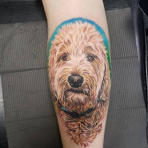 The 10 Coolest Goldendoodle Tattoo Designs In The World – The Paws Dog Tattoo Goldendoodle, Goldendoodle Tattoo Ideas, Goldendoodle Tattoos, Cockapoo Tattoo, Doodle Dog Tattoo, Golden Doodle Tattoo, Goldendoodle Tattoo, Labradoodle Tattoo, Line Drawing Tattoos