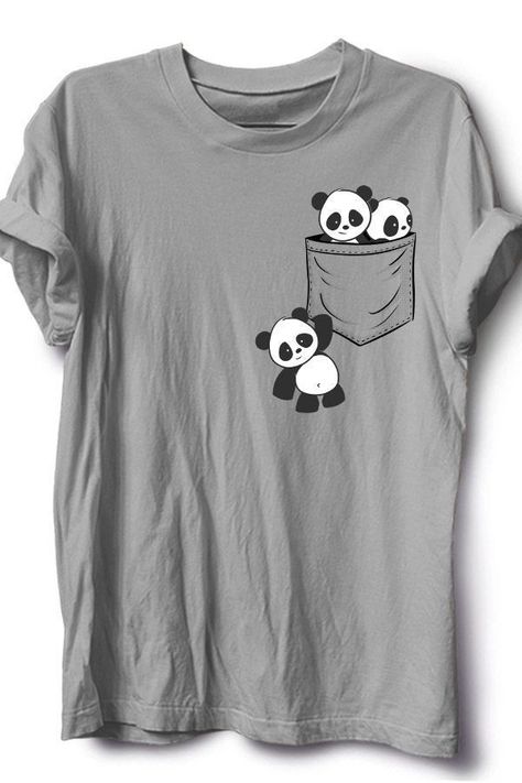 Anime Style Drawing, Panda Outfit, Baby Pandas, Baby Panda Bears, Panda Shirt, Idee Cricut, Panda Party, Panda Tshirt, Panda Bears