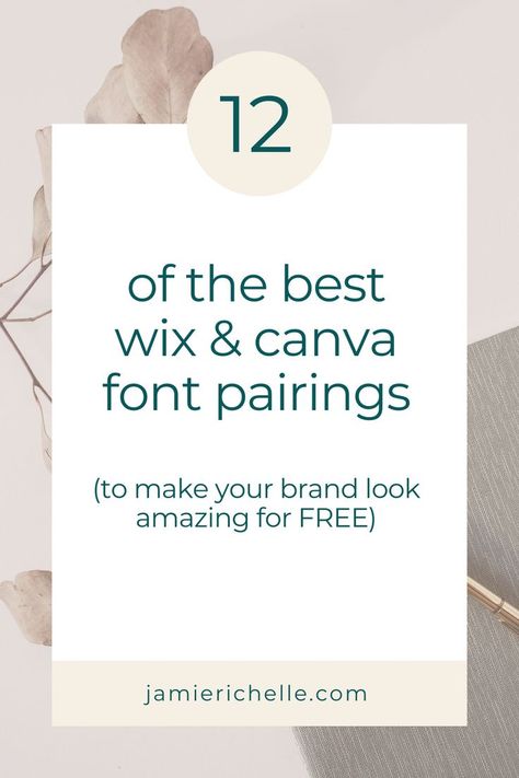 12 of the best wix and canva font pairings for free Website Fonts Typography, Free Font Pairings, Best Fonts For Websites, Best Google Fonts, Free Google Fonts, Cute Fonts Alphabet, Canva Font, Font Pairings, Business Fonts