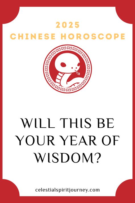 The Snake can expect a year of wisdom and personal growth in 2025. Discover what the Chinese horoscope predicts for love, career, and self-discovery. See how 2025 can guide the Snake toward a fulfilling path! 2025 Chinese New Year Snake, 2025 Year Of The Snake, Year Of The Snake 2025, Personality Compatibility, Snake Meaning, 12 Zodiac Animals, Snake Zodiac, Celestial Spirit, Homeschool Holidays