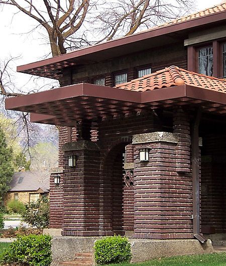 The Prairie School Traveler Prairie View A M University Dorm, Prairie School Architecture, Prairie View A M University, Daylight Prairie Sky, Prairie School, Porch, Pergola, Outdoor Structures, House Design