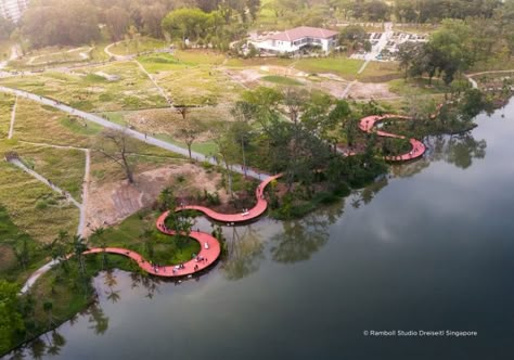 Lakeside Garden, Henning Larsen, Play Garden, Water Playground, Lake Garden, Landscape Elements, Landscape Architecture Design, Architecture Design Concept, Lake Landscape