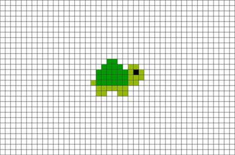 Baby Turtle Pixel Art | Cross stitch designs, Cross stitch patterns, Tiny  cross stitch Art Ideas Animals, Turtle Pixel Art, Pixel Art Ideas, 8 Bit Art, Tiny Cross Stitch, Easy Pixel Art, Pixel Art Templates, Tiny Turtle, Diy Perler Bead Crafts