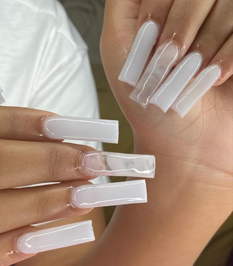 Gel Nails For Graduation, Xl Coffin Nails, Nails For Graduation, Graduation Nails Ideas, Tapered Square Nails, Graduation Nails, Red Acrylic Nails, Long Acrylic Nail Designs, Short Coffin