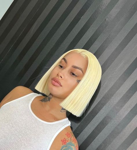 613 Blonde Bob, Basketball Hairstyles, Blonde Bob Wig, African Hair Braiding Styles, 613 Blonde, Twist Braid Hairstyles, Follow Back, Hair Ponytail Styles, African Braids Hairstyles