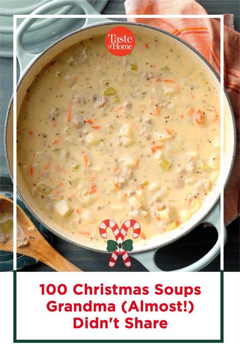 7 Can Christmas Soup, Soup To Go With Sandwiches, Winter Soups And Stews Comfort Foods, Christmas Soups Recipes, Special Soup Recipes, Good Soups For Winter, Christmas Crockpot Soup Recipes, Xmas Soup Recipes, Holiday Soups Crock Pots